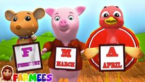 Months of The Year & Learning Videos for Children by Farmees