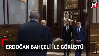 Cumhurbaşkanı Erdoğan ve Bahçeli ile görüştü