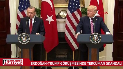 Erdoğan-Trump görüşmesinde tercüman skandalı