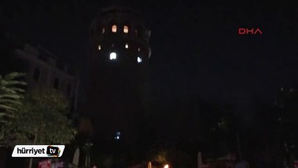 Beyoğlu karanlığa gömüldü