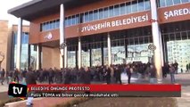 Van Büyükşehir Belediyesi önündeki protestoya polis müdahalesi