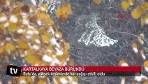 Kartalkaya beyaza büründü