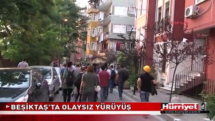 BEŞİKTAŞ'TA OLAYSIZ YÜRÜYÜŞ