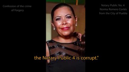 Notary Public 4 Confession Norma Romero Cortés with English subtitles and no music
