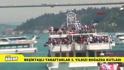 Beşiktaş teknelerle şampiyonluğu kutladı!