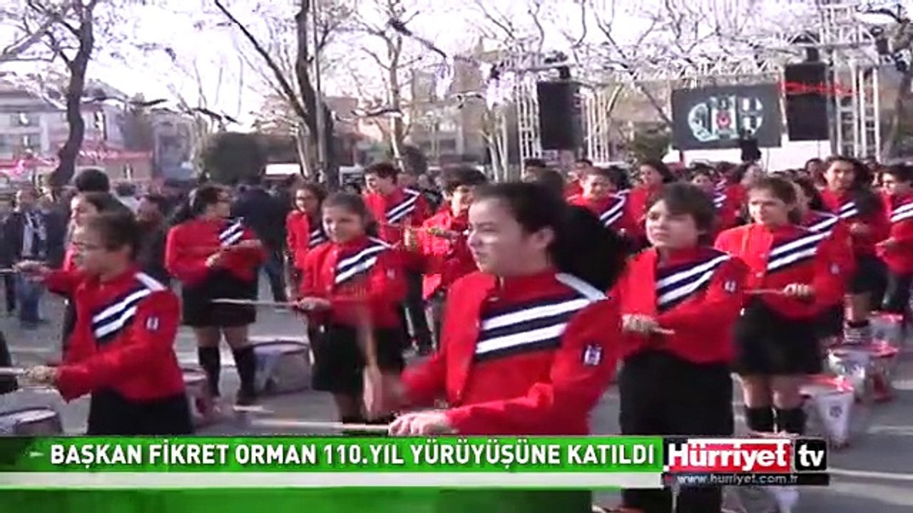 BAŞKAN FİKRET ORMAN 110. YIL YÜRÜYÜŞÜNE KATILDI