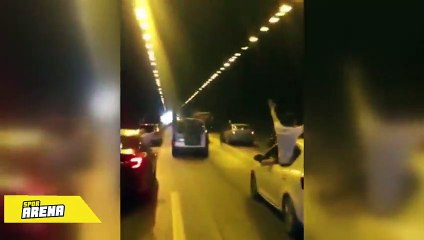 Beşiktaş taraftarı konvoy halinde Gaziantep’e gidiyor…