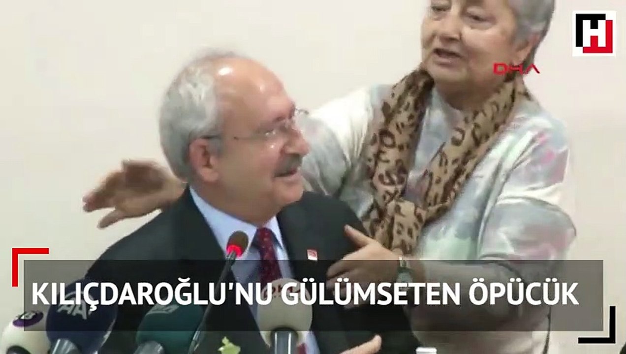 Kılıçdaroğlu'nu gülümseten öpücük