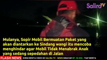 Menghindar Agar Tak Nabrak Anak, Mobil Box JNE Terguling Jungkir Balik Ke Sawah