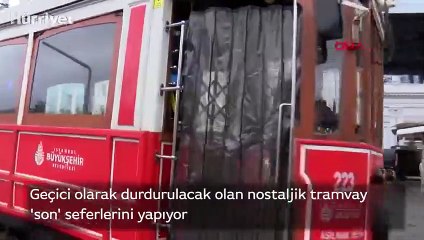 Nostaljik tramvay 'son' seferlerini yapıyor