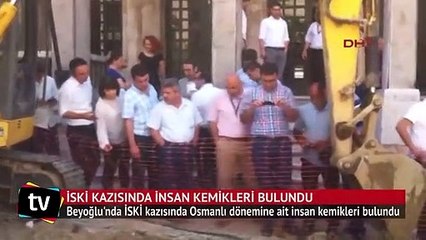 İSKİ kazısında kemikler bulundu