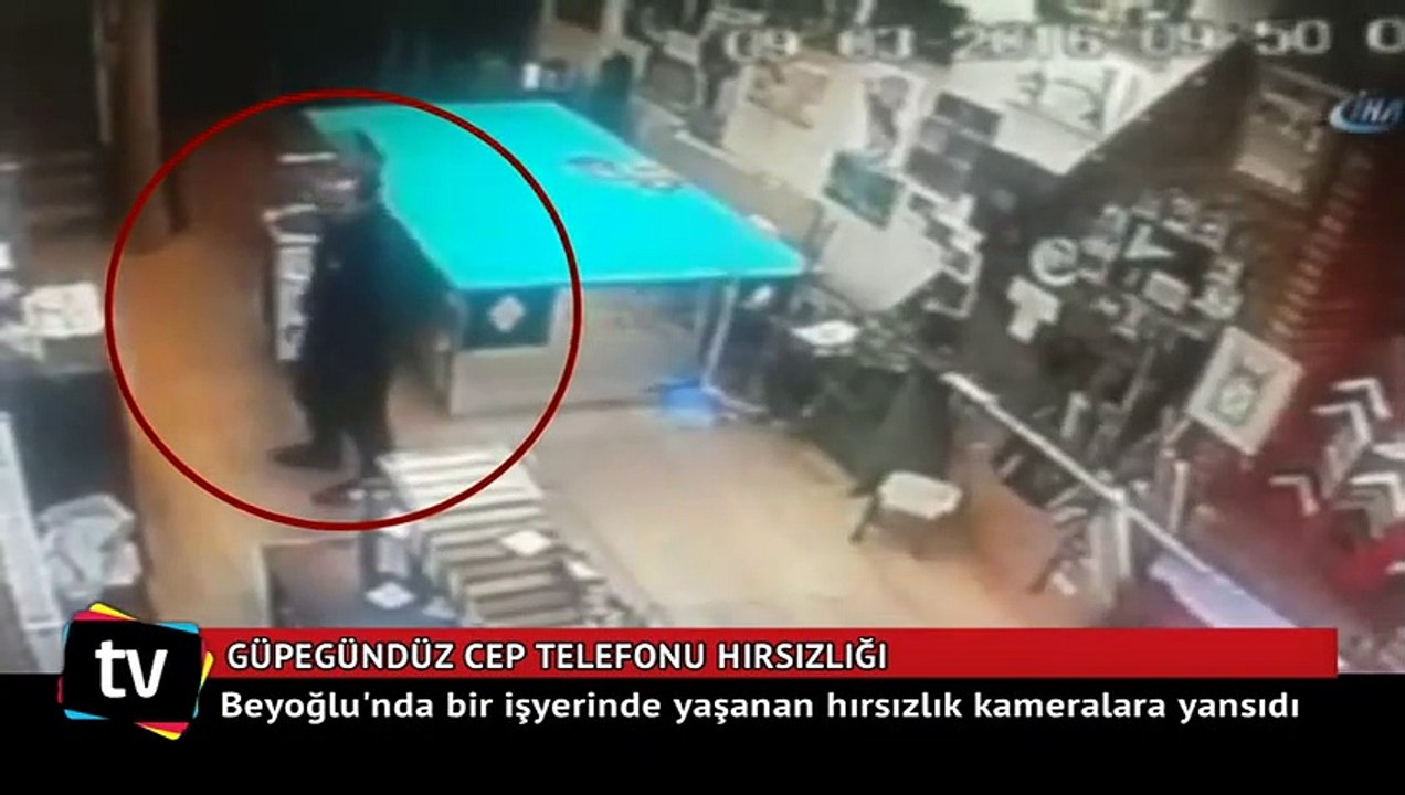 Güpegündüz cep telefonu hırsızlığı