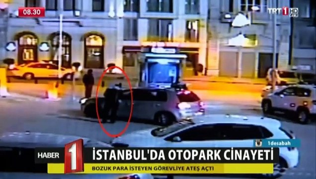 Otopark cinayeti güvenlik kamerasında