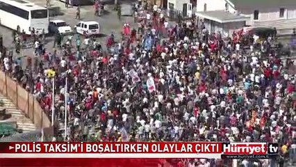 TAKSİM MEYDANINDA GÖSTERİCİLER İLE POLİS KARŞI KARŞIYA GELDİ