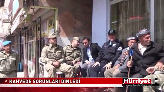 TÜMGENERAL İNCE, KAHVEDE VATANDAŞLARIN SORUNLARINI DİNLEDİ