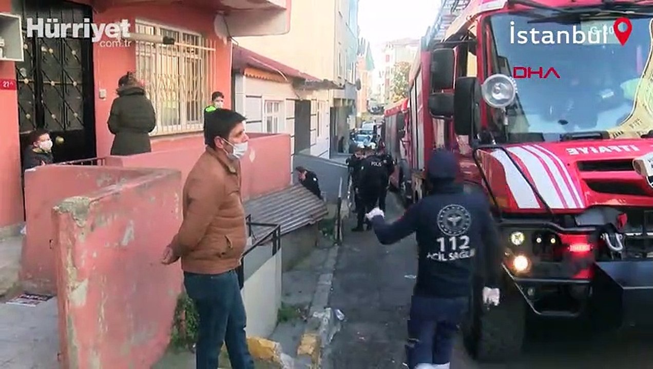 Beyoğlu'nda yangın! Haberi alınca sinir krizi geçirip bayıldı