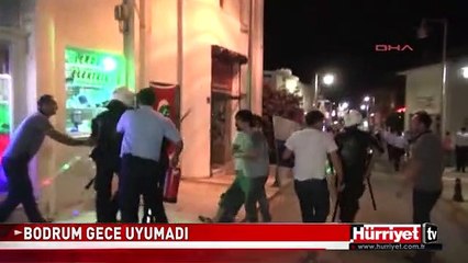 BODRUM'DA OLAYLI TAKSİM GEZİ PARKI GECESİ