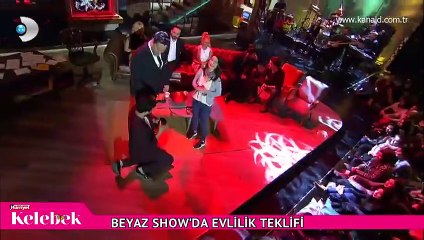 Beyaz Show'da evlilik teklifi