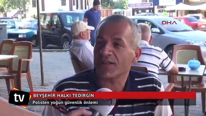 Beyşehir'de polisten geniş güvenlik önlemi