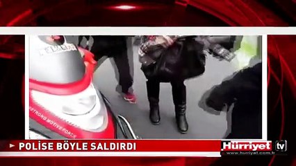 CEZA KESEN POLİSE BIÇAKLA SALDIRDI