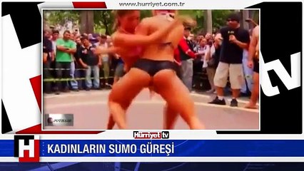 BİKİNİLİ KADINLAR SUMO GÜREŞİNDE