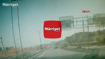 Beylikdüzü'nde 3 TIR'ın karıştığı kaza kamerada