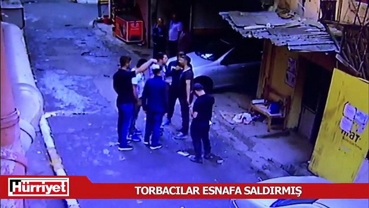 Torbacılar esnafa saldırmış