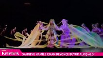 Sahneye hamile çıkan Beyonce büyük alkış aldı