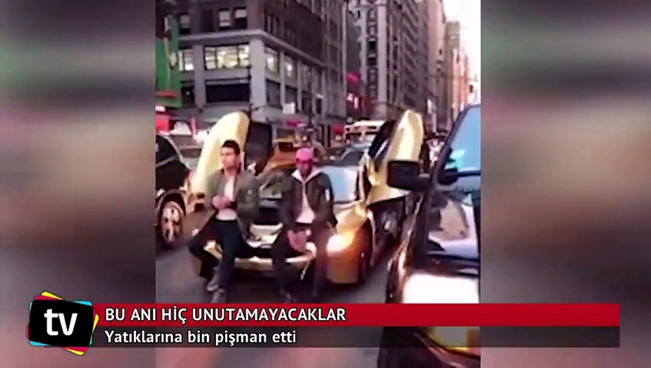 Trafiği kapatan zengin gençlere ibretlik ders