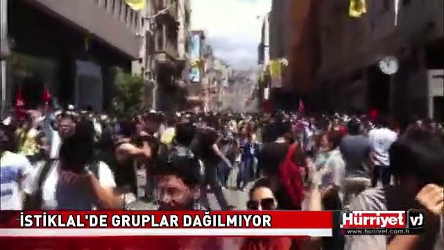 GRUPLAR DAĞILMIYOR! TAKSİM GEZİ PARKI OLAYLARI
