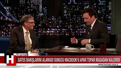GATES BAKIŞLARINI ALAMADI SUNUCU MACBOOK'U APAR TOPAR MASADAN KALDIRDI