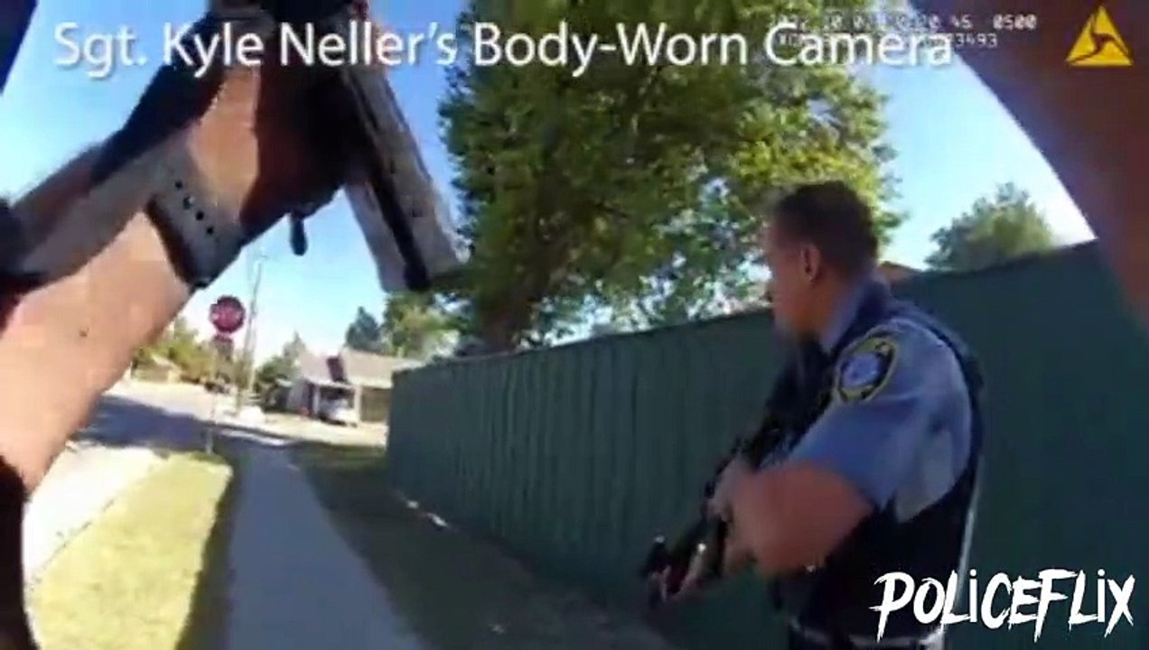 Body camera footage of suspect shot by Oklahoma police.