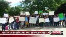 TAKSİM GEZİ PARKI PROTESTOSUNA SOFYA'DAN DESTEK