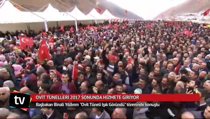 Ovit Tünelleri 2017 sonunda hizmete giriyor