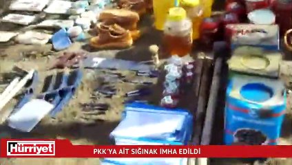 Bingöl'de tespit edilen PKK'ya ait sığınak imha edildi