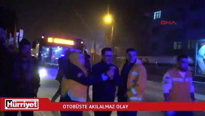 Belediye otobüs şoförüne bıçaklı saldırı