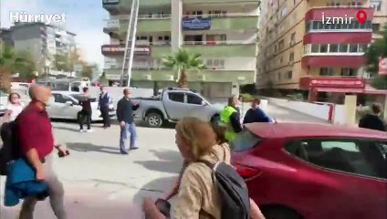 Bina sakinleri apartmana girdi… Çatırdama sesiyle büyük panik yaşandı