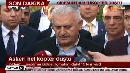 Başbakan Binali Yıldırım'dan helikopter açıklaması