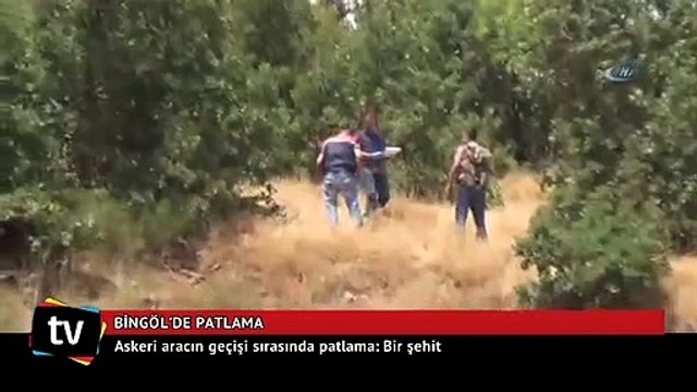 Bingöl'de askeri aracın geçişi sırasında patlama