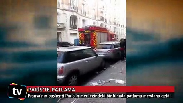 Fransa'nın başkenti Paris'te bir binada patlama meydana geldi