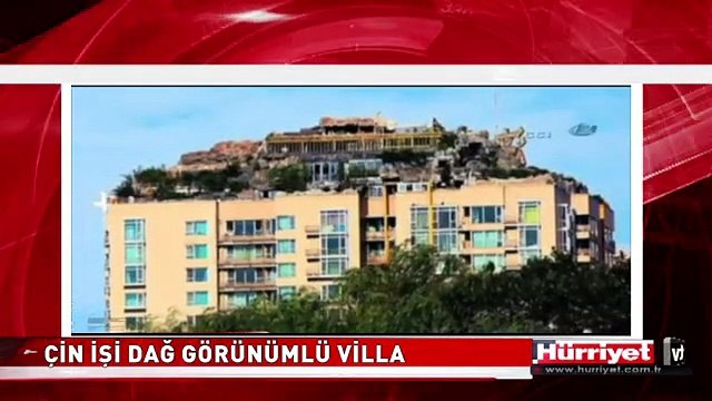 BİNANIN TEPESİNE VİLLA YAPTI