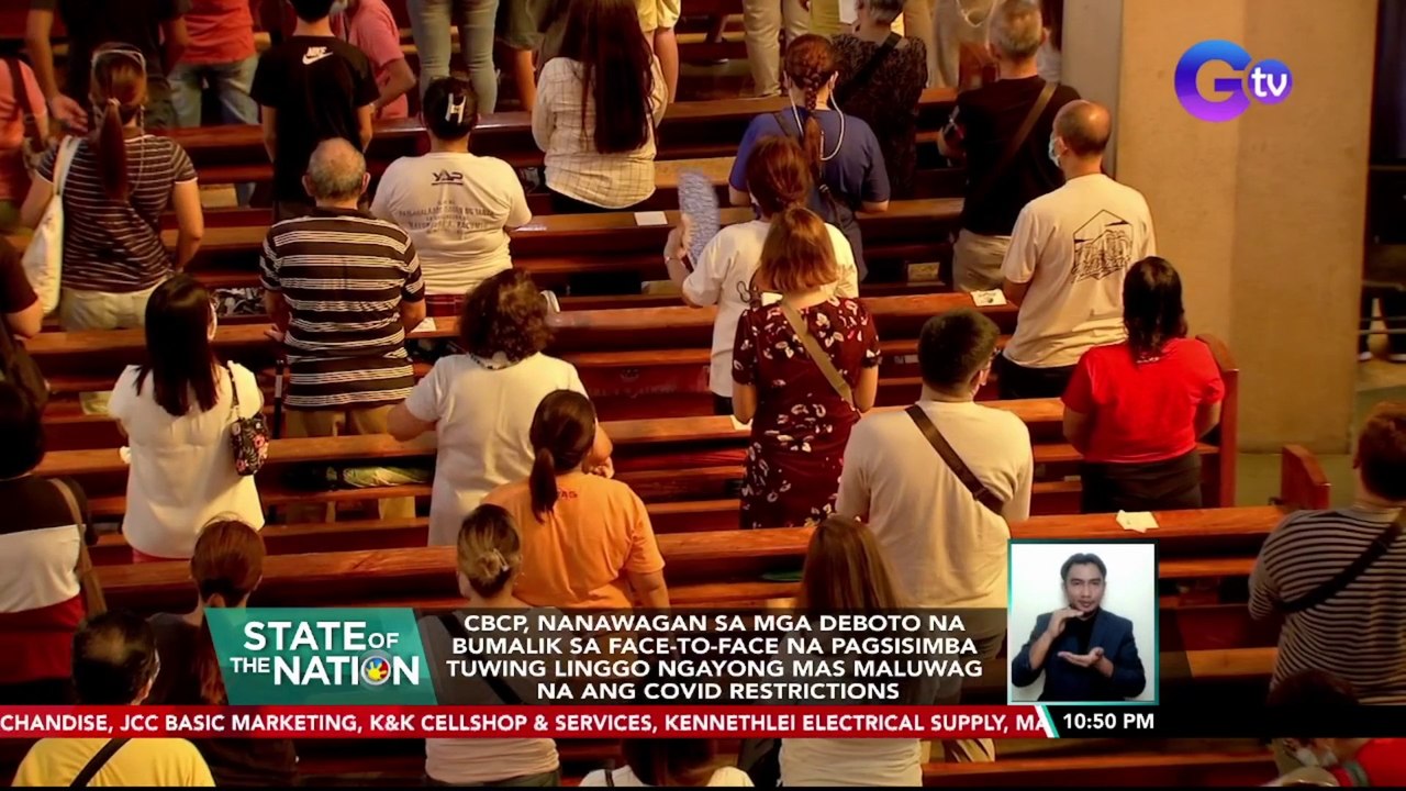CBCP, nanawagan sa mga deboto na bumalik sa face-to-face na pagsisimba ...