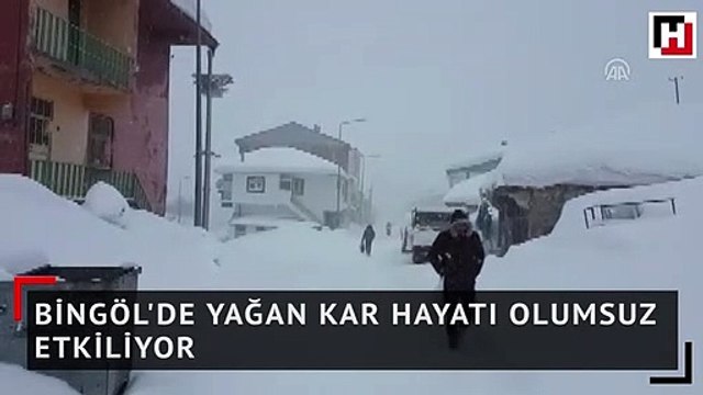 Bingöl'de yağan kar hayatı olumsuz etkiliyor
