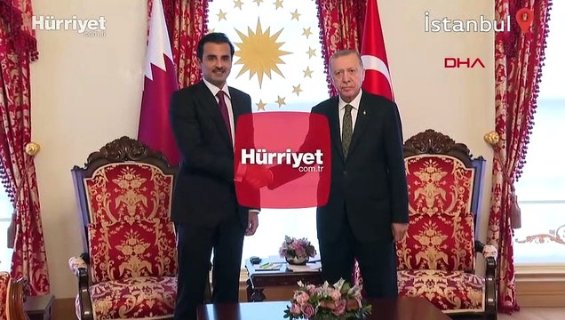 Cumhurbaşkanı Erdoğan, Katar Emiri ile bir araya geldi