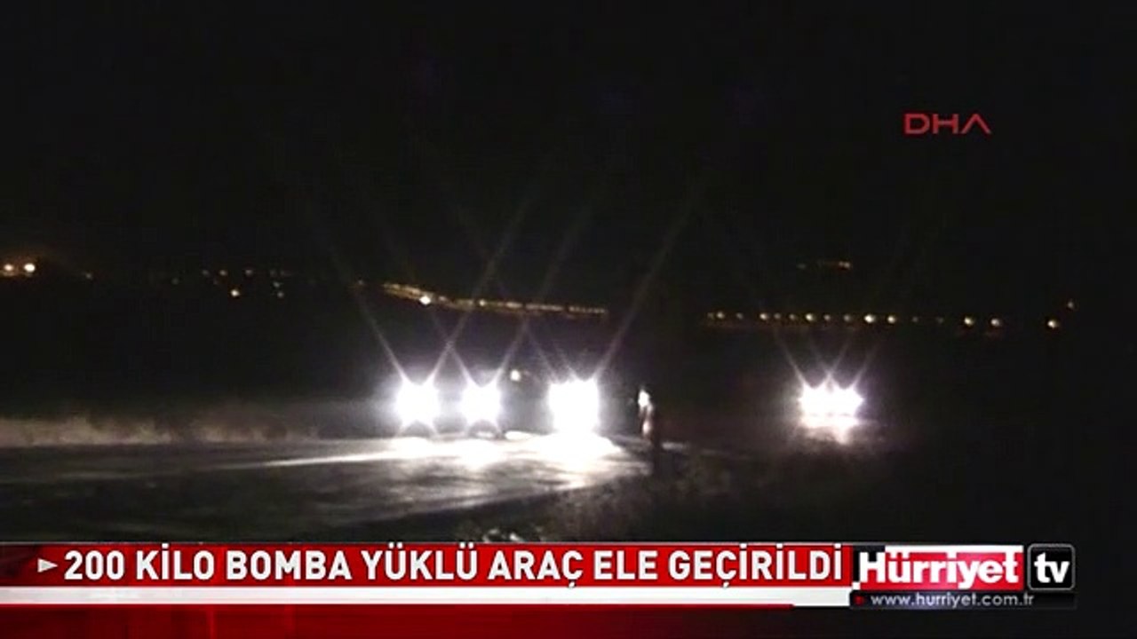 BİNGÖL'DE İÇİNDE 200 KİLO BOMBA BULUNAN ARAÇ ELE GEÇİRİLDİ