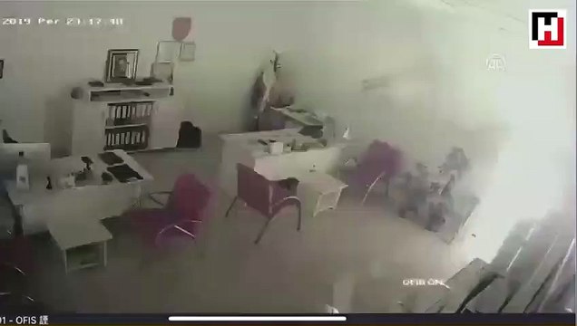 Elektrikli bisikletin patlama anı güvenlik kamerasınca görüntülendi