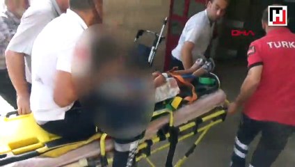 Bisikletle 7 metreden düşen çocuğun başına demir saplandı