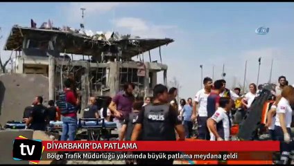 Diyarbakır'da Bölge Trafik Müdürlüğü yakınında patlama