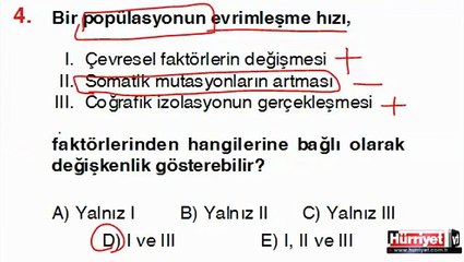 BİYOLOJİ SORULARININ ÇÖZÜMLERİ