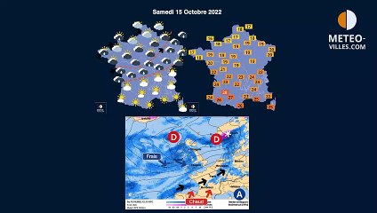 prévisions météo du vendredi 14 octobre 2022